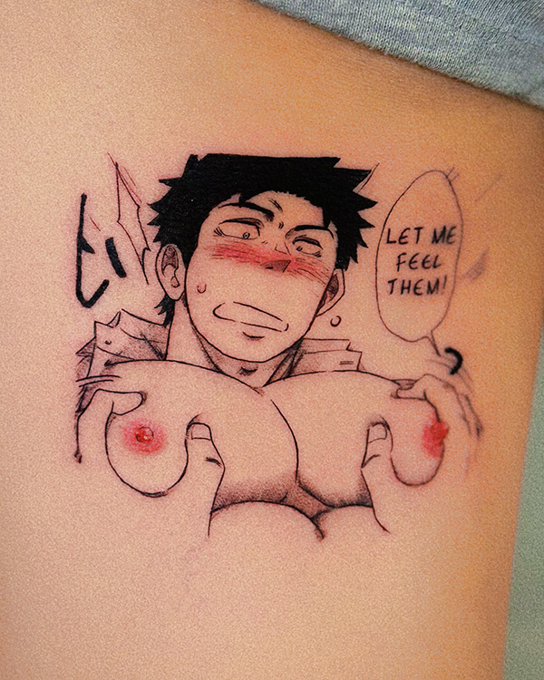 Owen — Anime / Cartoon tattoo
