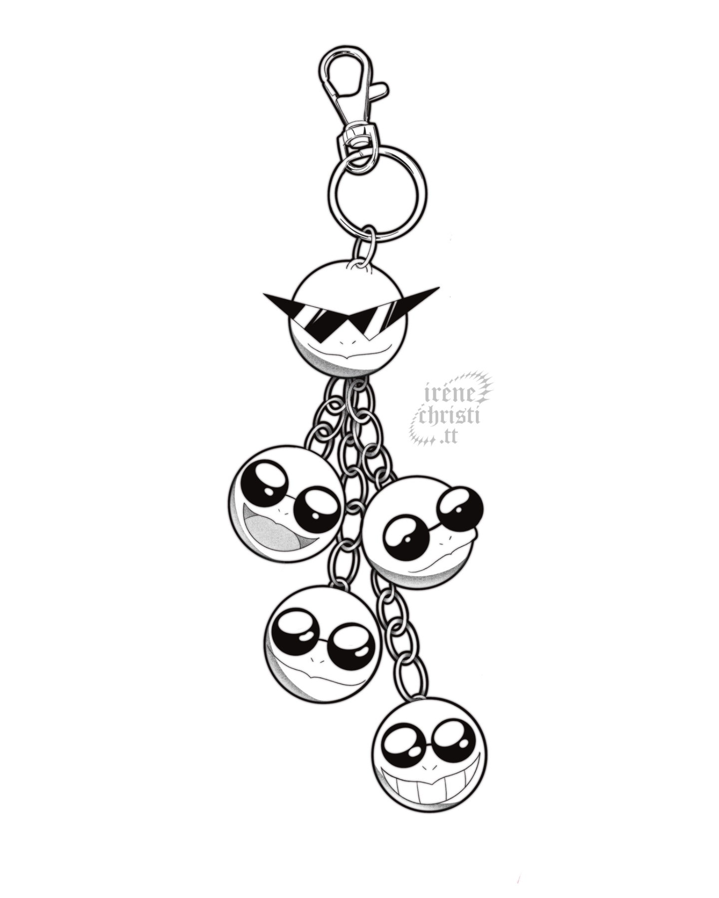 Pokémon Squirtle Squad Keychain
