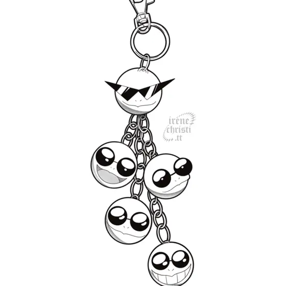 Pokémon Squirtle Squad Keychain