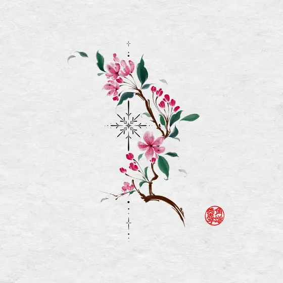 Rae - Pink Cherry Blossoms
