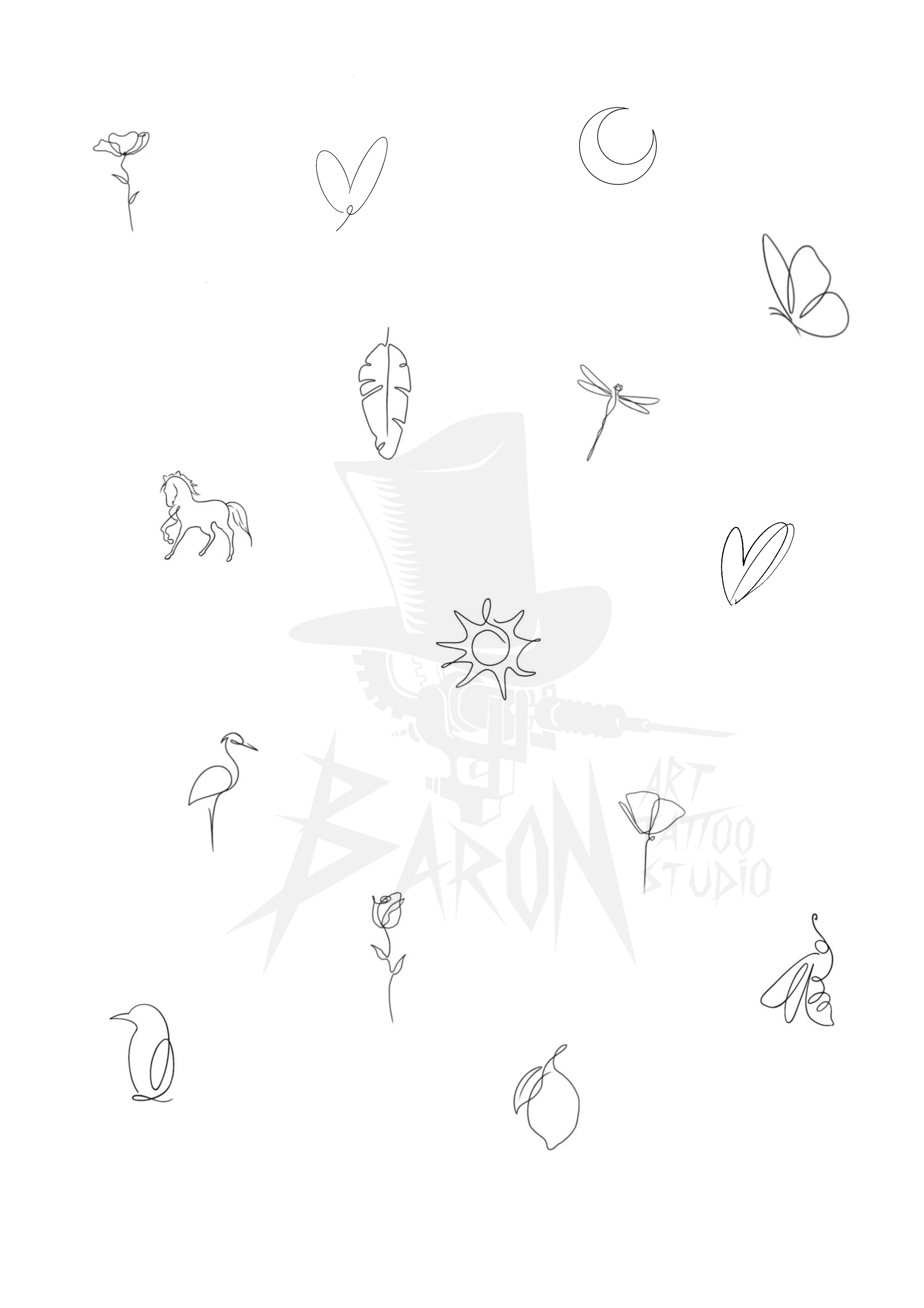 National Tattoo Day: Line Art Minis