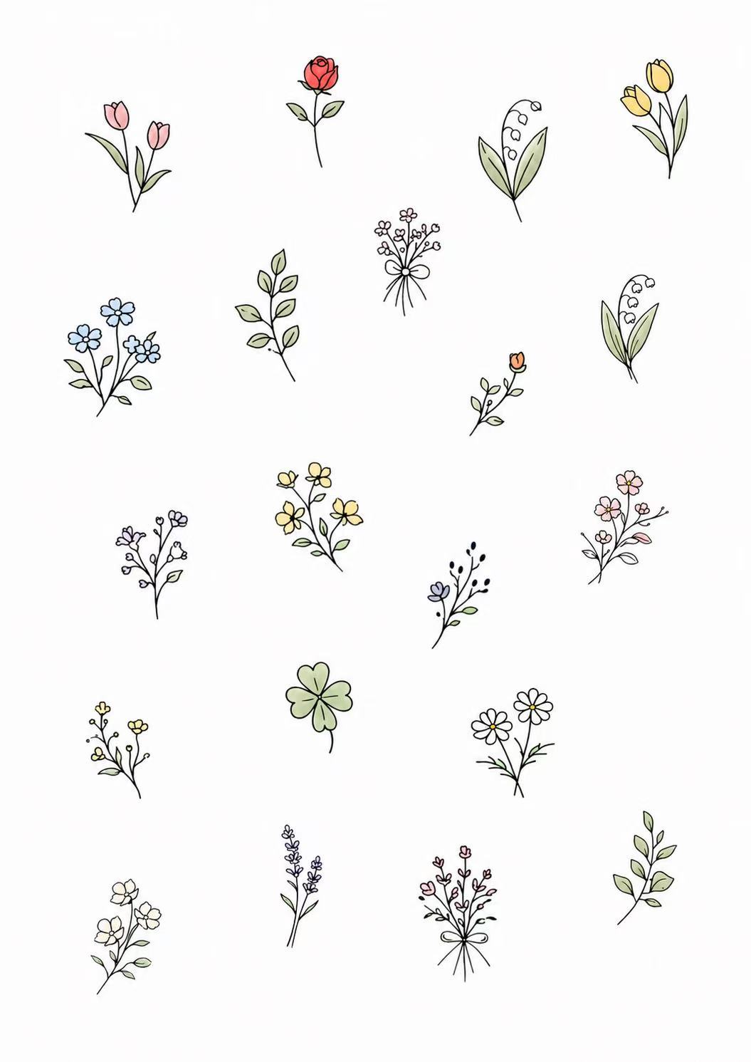 National Tattoo Day: Mini Florals